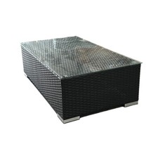 Black rattan sofa for sale  CHESTERFIELD