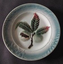 Assiette barbotine chataignes d'occasion  Monts-sur-Guesnes