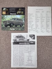 Moskvich 412 brochure for sale  BURRY PORT