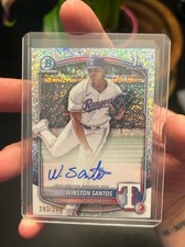 /299 WINSTON SANTOS 2025 Bowman Chrome 1º refrator automático SPECKLE SP Rangers comprar usado  Enviando para Brazil