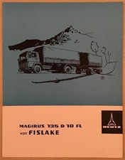 Caminhão MAGIRUS DEUTZ 135 D 10 FL literatura comercial vendas outubro 1966 alemão comprar usado  Enviando para Brazil