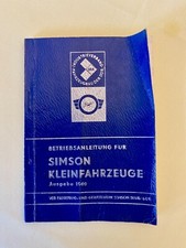 Betriebsanleitung simson klein gebraucht kaufen  Gera