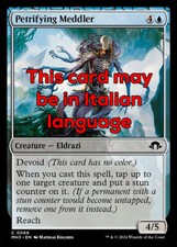 Mtg petrifying meddler usato  Bari