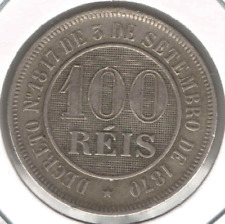 Moeda 100 Reis 1887 Brasil - KM# 483 - eb705 comprar usado  Brasil 