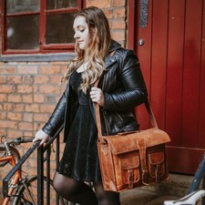 Leather laptop bag for sale  RUGBY