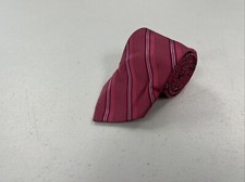 Gravata Brooks Brothers EUA masculina listrada rosa gola de seda US$ 128 comprar usado  Enviando para Brazil