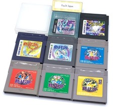 Gameboy Pokemon 8 Lote Vermelho Azul Verde Amarelo Pikachu Ouro Prata Cristal Limpo, usado comprar usado  Enviando para Brazil