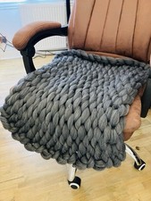 Heavy knitted blanket for sale  SOUTH CROYDON