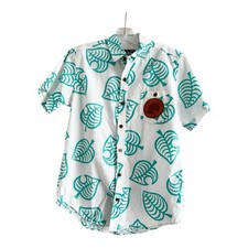 Camisa masculina ANIMAL CROSSING New Horizons Nintendo verde com botões - PEQUENA comprar usado  Enviando para Brazil