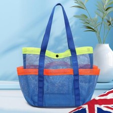 Bolsa de praia de malha bolsa de piscina portátil 7 bolsos para natação de cruzeiro férias essenciais comprar usado  Enviando para Brazil