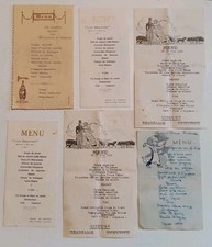 Lot anciens menus d'occasion  Soyaux