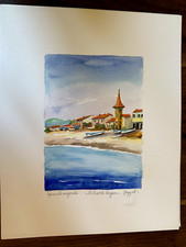 Aquarelle originale honnet d'occasion  Cagnes-sur-Mer