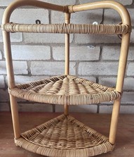 Wicker corner shelves for sale  STOCKPORT