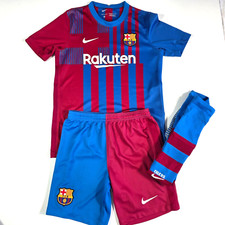Kit de futebol Nike Youth Barcelona FC Home 2021/22 tamanho M/L 11-12 anos comprar usado  Enviando para Brazil