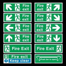 Fire exit plastic for sale  WARE