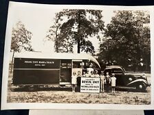 Usado, 1937 Board of Health trailer atendimento odontológico rural Indiana - Foto original da imprensa comprar usado  Enviando para Brazil
