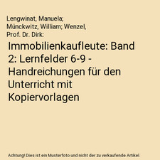 Immobilienkaufleute band lernf gebraucht kaufen  Trebbin