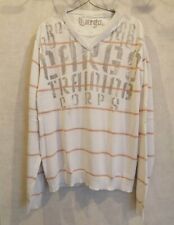 Pull blanc coton d'occasion  Bourg-de-Thizy