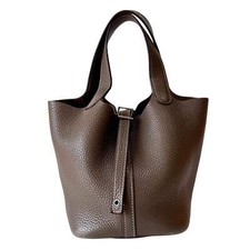 HERMÈS Picotin Lock PM Etoupe Taurillon Mulice Couro / Ferragens Prata comprar usado  Enviando para Brazil