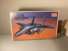 1992 Academy Mini Craft F-15 E Strike Eagle War Air Plane Kit Modelo Escala 1:48, usado comprar usado  Enviando para Brazil