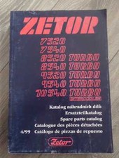 Zetor 7520 + 7540 + 8520 + 8540 + 9520 + 9540 + 10520 + 10540 Lista części zamiennych, używany na sprzedaż  Wysyłka do Poland