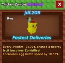 Chicken zombie grow for sale  Wallace