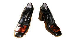 Ladies black patent for sale  PETERBOROUGH