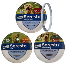 2xColeira FleaTick Seresto para Cães Grandes 18 lb 8 Meses de Proteção EUA comprar usado  Enviando para Brazil