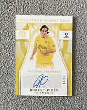 2021-22 Robert Pires Panini National Treasures Gold Villarreal autografado 06/10, usado comprar usado  Enviando para Brazil