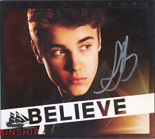 Justin Bieber assinado Believe CD JSA LOA música pop rara autografada Z2142 comprar usado  Enviando para Brazil