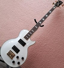 Baixo GrassRoots G-LB-52CC Les Paul personalizado branco comprar usado  Enviando para Brazil