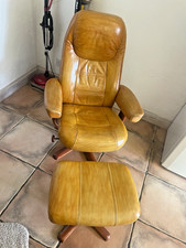 Genuine leather armchair for sale  UK
