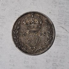 1916 threepence george for sale  EAST GRINSTEAD