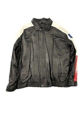 Jaqueta de couro Oscar Piel bandeira americana couro perfeito EUA masculina 2xl comprar usado  Enviando para Brazil