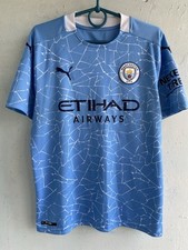 CAMISA MASCULINA M MANCHESTER CITY 2020 2021 CASA FUTEBOL PUMA 757058-01 comprar usado  Enviando para Brazil