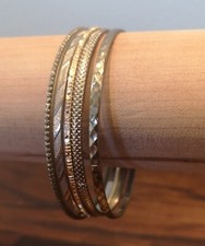 Gold coloured bangles for sale  MARKET RASEN