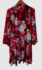 JLo quimono japonês feminino adulto 2XLarge XXL vermelho floral arte roupão , usado comprar usado  Enviando para Brazil