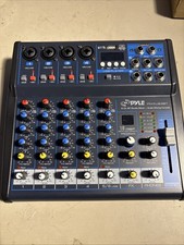 Placa de sonido mezcladora de audio profesional Pyle interfaz de sistema de consola/escritorio PMXU63BT segunda mano  Embacar hacia Mexico