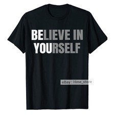 Camiseta inspiradora Be You Believe In Youself citação mensagem positiva vibrações comprar usado  Enviando para Brazil