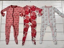 Usado, Lote de Calças Kickee de Bambu para Meninas de 6 a 9 Meses Footie Dormentes Floral Balé Arco-íris comprar usado  Enviando para Brazil