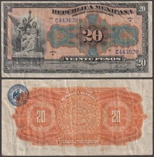 Republica mexicana pesos d'occasion  Expédié en Belgium