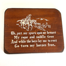 Vtg wooden sign for sale  Pacolet