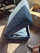 Turquoise pouffe for sale  OLDHAM