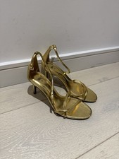 Zara strappy gold for sale  LONDON