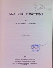 Analytic functions saks gebraucht kaufen  Koblenz