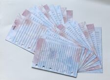 Conjunto de Papel Filofax Tamanho Bolso em Design Rosa - Pacote de Papel Notas - 20 páginas comprar usado  Enviando para Brazil