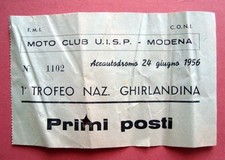 Biglietto moto club usato  Italia