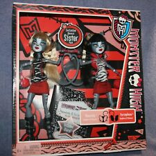 Monster High Werecat Sisters Meowlody Purrsephone Sisters 2-pak ekskluzywny 2011 na sprzedaż  Wysyłka do Poland