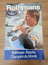 Affiche publicitaire rothmans d'occasion  Angers-
