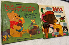 2 Golden Fragrance Scratch & Sniff Books Disney WINNIE-THE-POOH & MAX NOSEY BEAR segunda mano  Embacar hacia Mexico